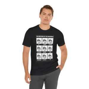 Emotion Chart Tee, Funny Graphic T-Shirt
